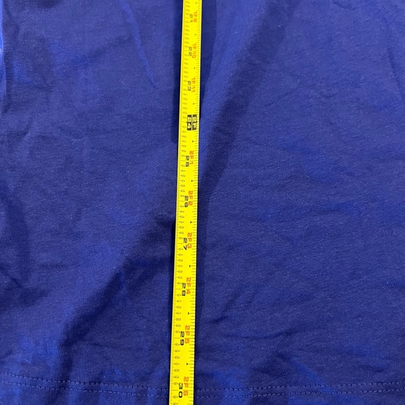 2 NEW Woman Within Womans Shirt 2X 26/28 Blue V Neck Short Sleeve Polo Ombre Lot - Picture 3 of 9